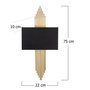 Opviq Lámpara de pared moderna Negro y Oro